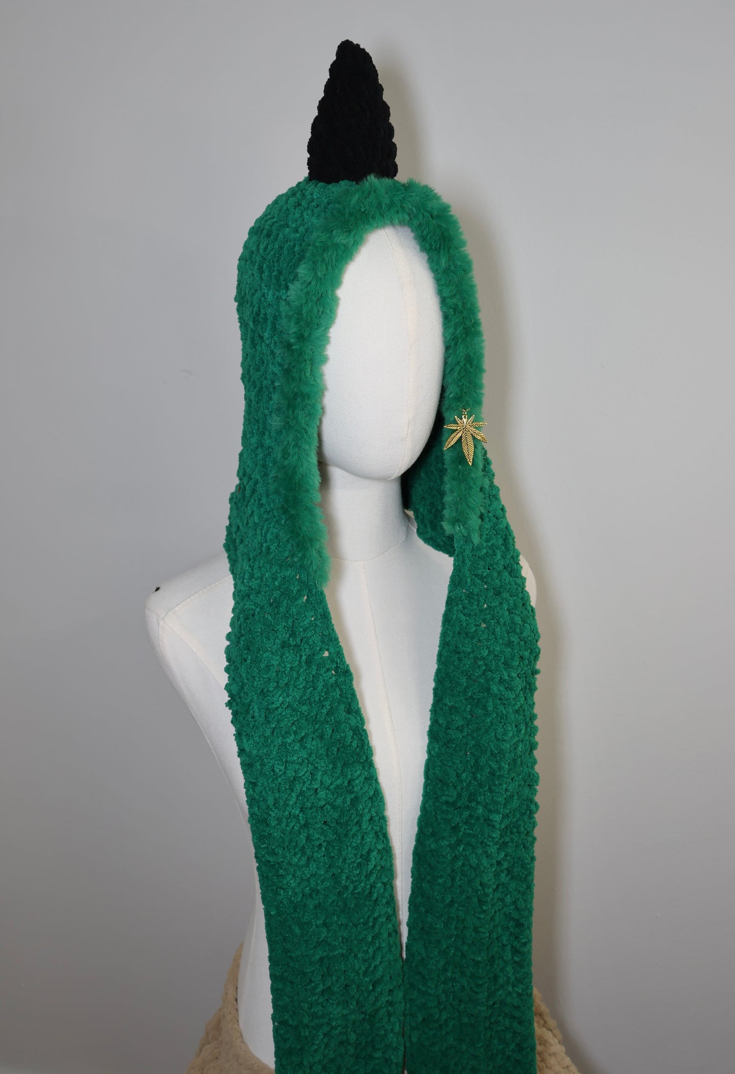 4/20 Dino scarf hood