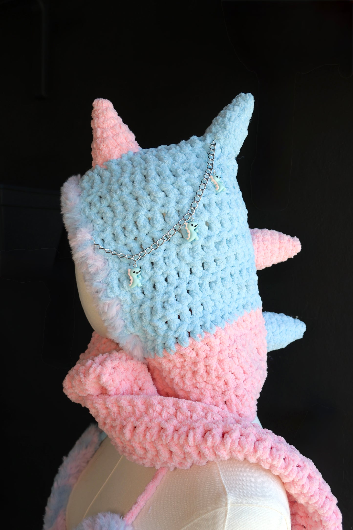 Cotton candy Dino set (size small/medium)