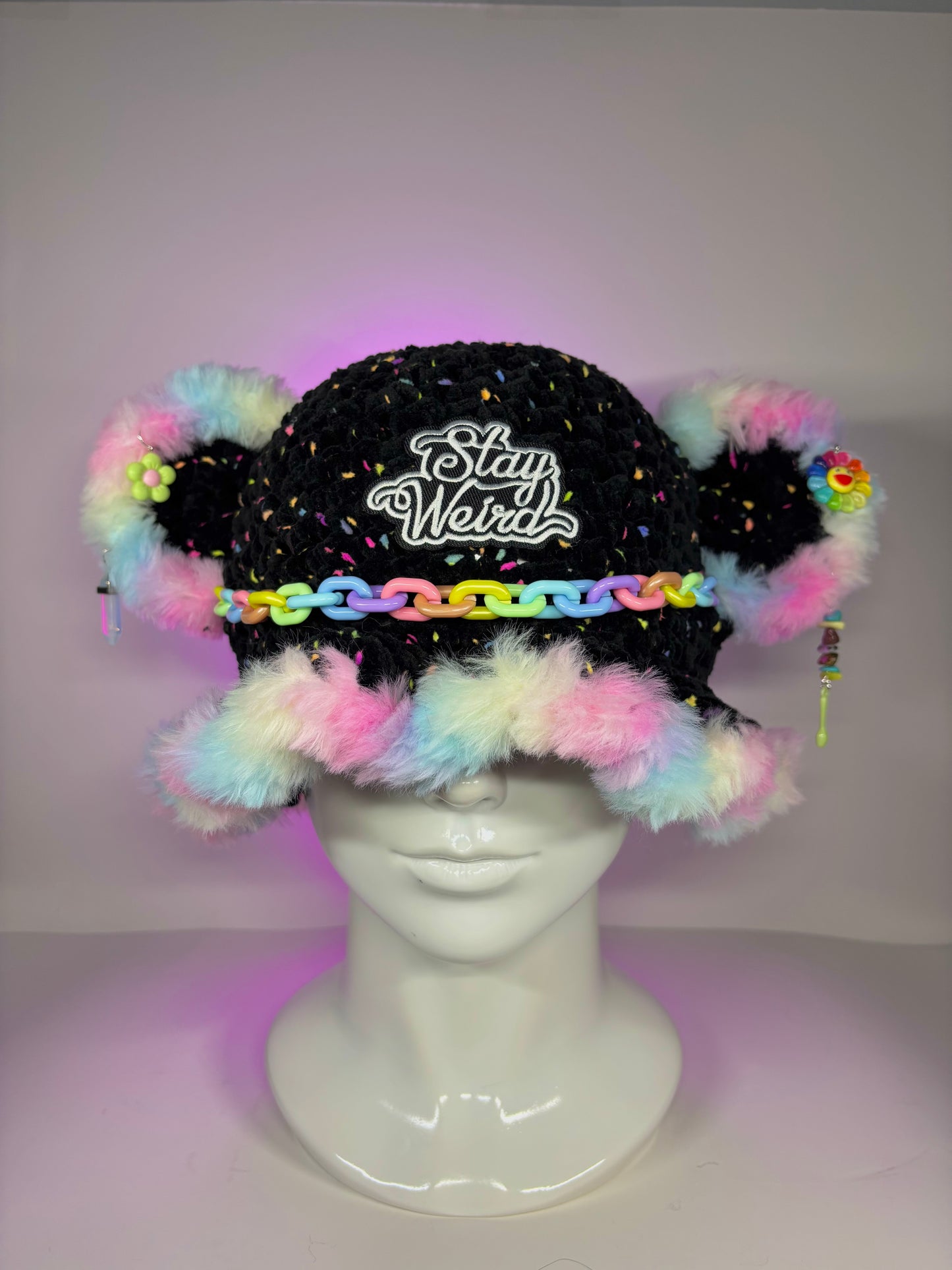 Stay weird bucket hat