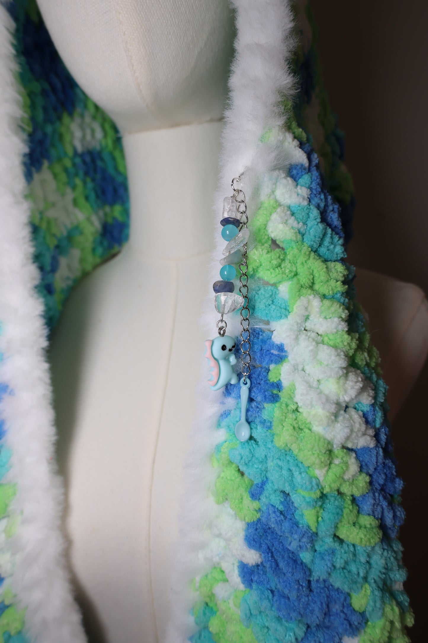 Dino scarf hood