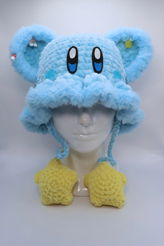 Kirby bucket hat (squeak stars)