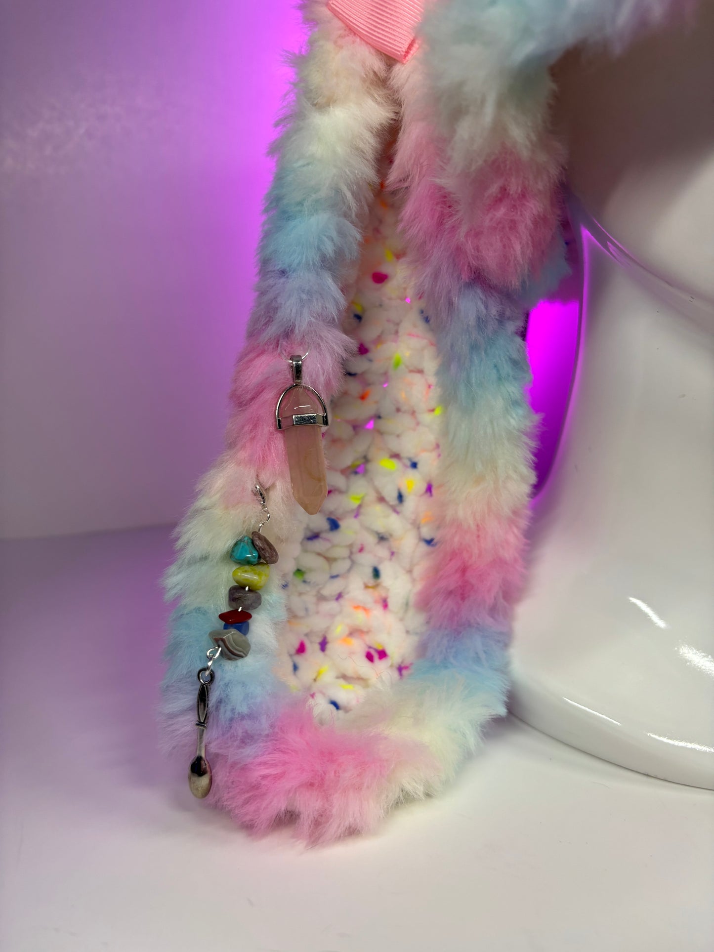 Flower bucket hat( long ears)