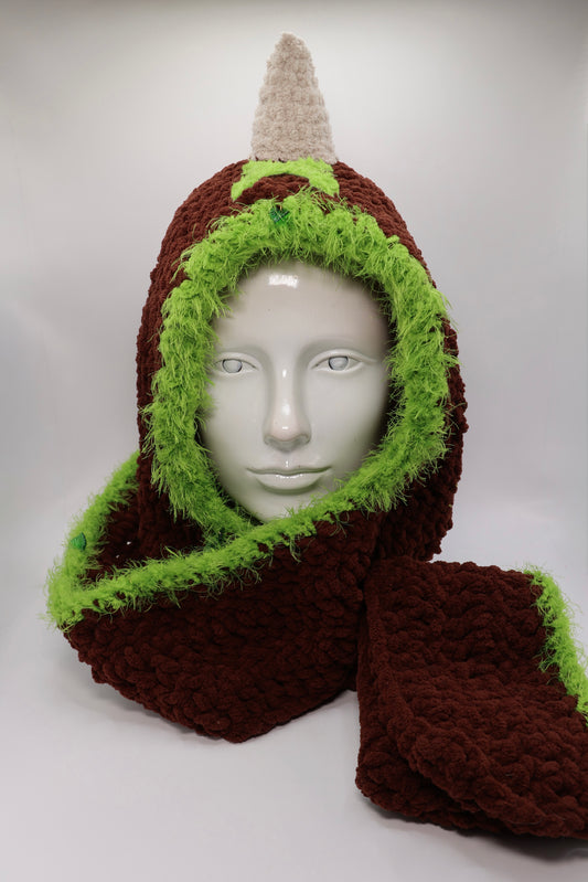 Hood scarf (with stash pocket)