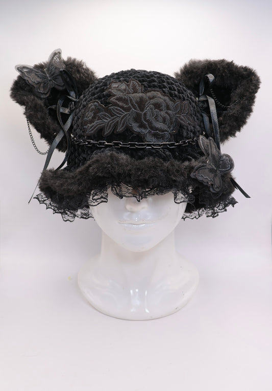 Black on black Bucket hat