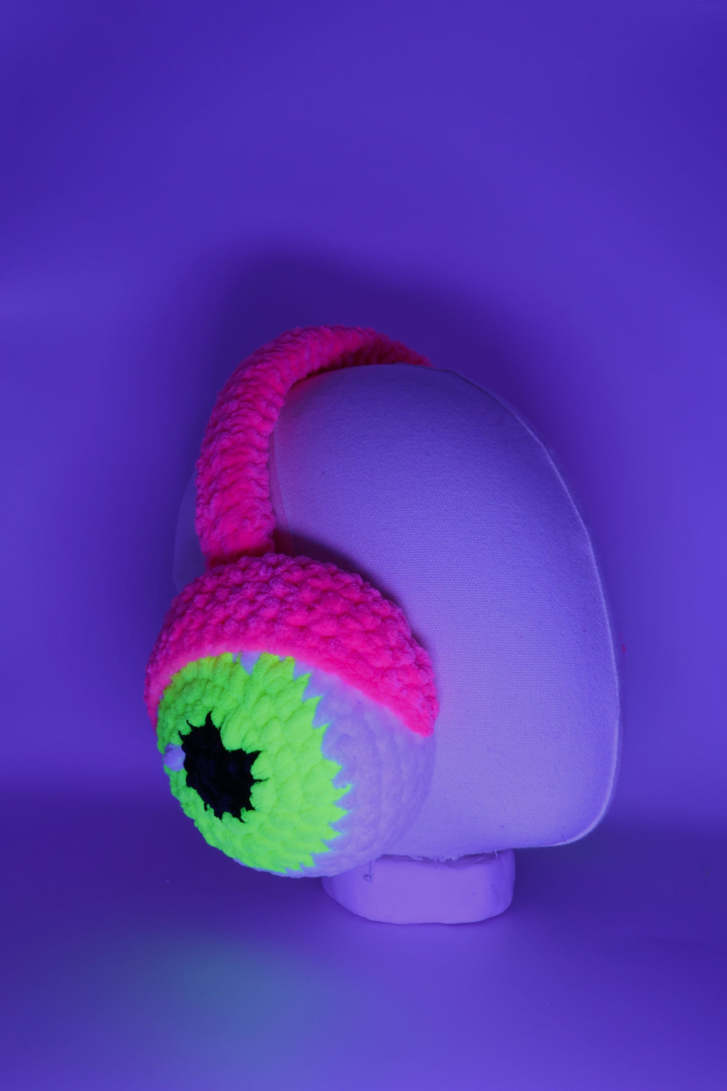 Rave-ready earmuffs (uv Reactive)