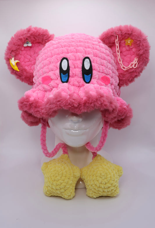 Kirby bucket hat (squeak stars)