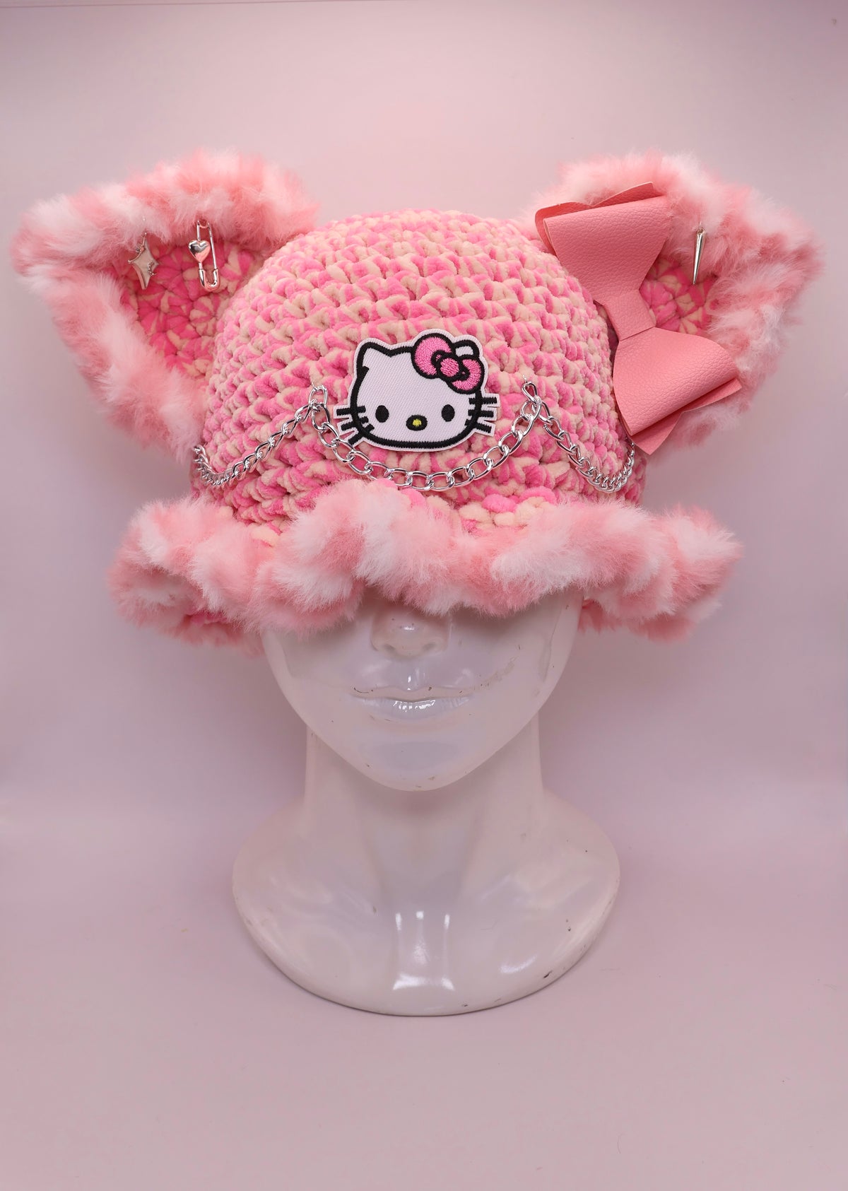Hello kitty Bucket hat (removable bow)
