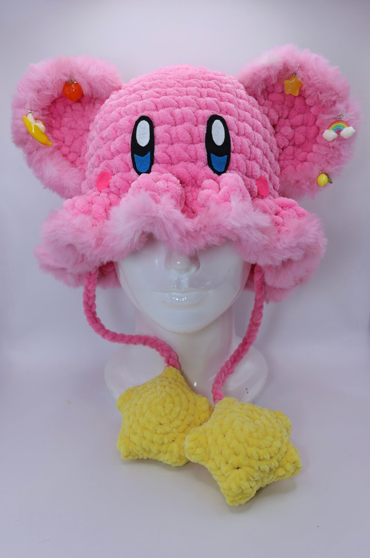 Kirby bucket hat (squeaky stars )￼