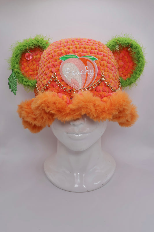 Peach bucket hat