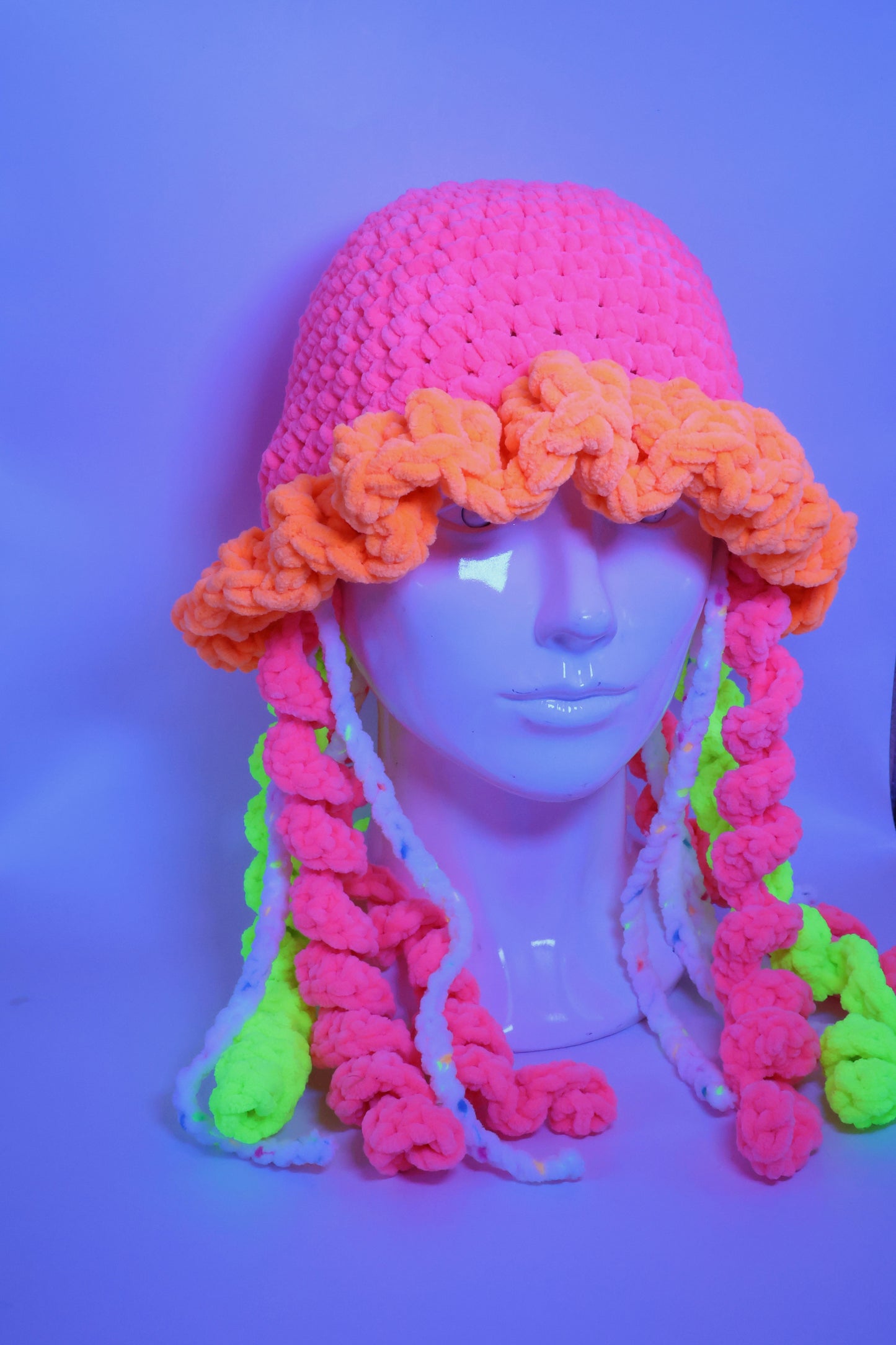 Electric jelly Bucket hat (uv reactive)