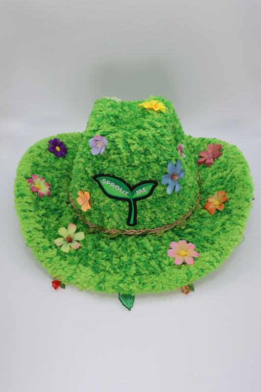Sprouting cowboy hat