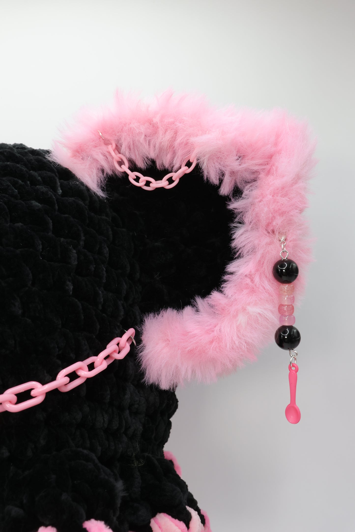 Skull Bucket hat ( removable bow)