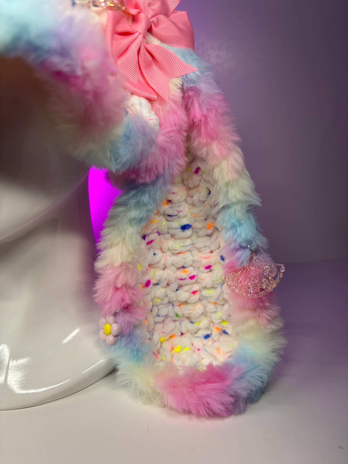 Flower bucket hat( long ears)