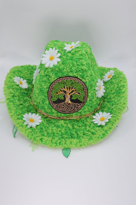 Sprouting cowboy hat