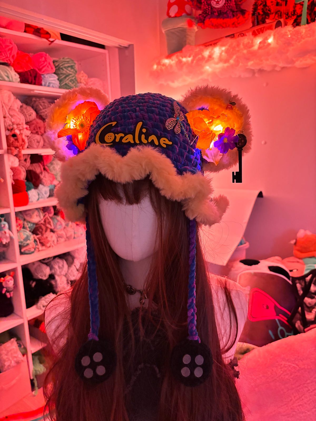 Coraline Bucket hat with shoulder buddy