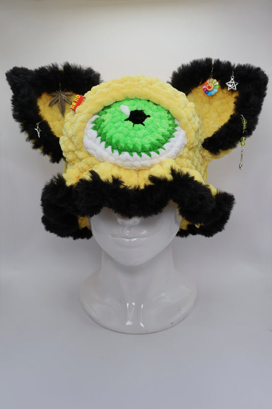 Cyclops bucket hat (L head) eye stash pocket
