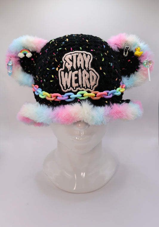Stay weird bucket hat