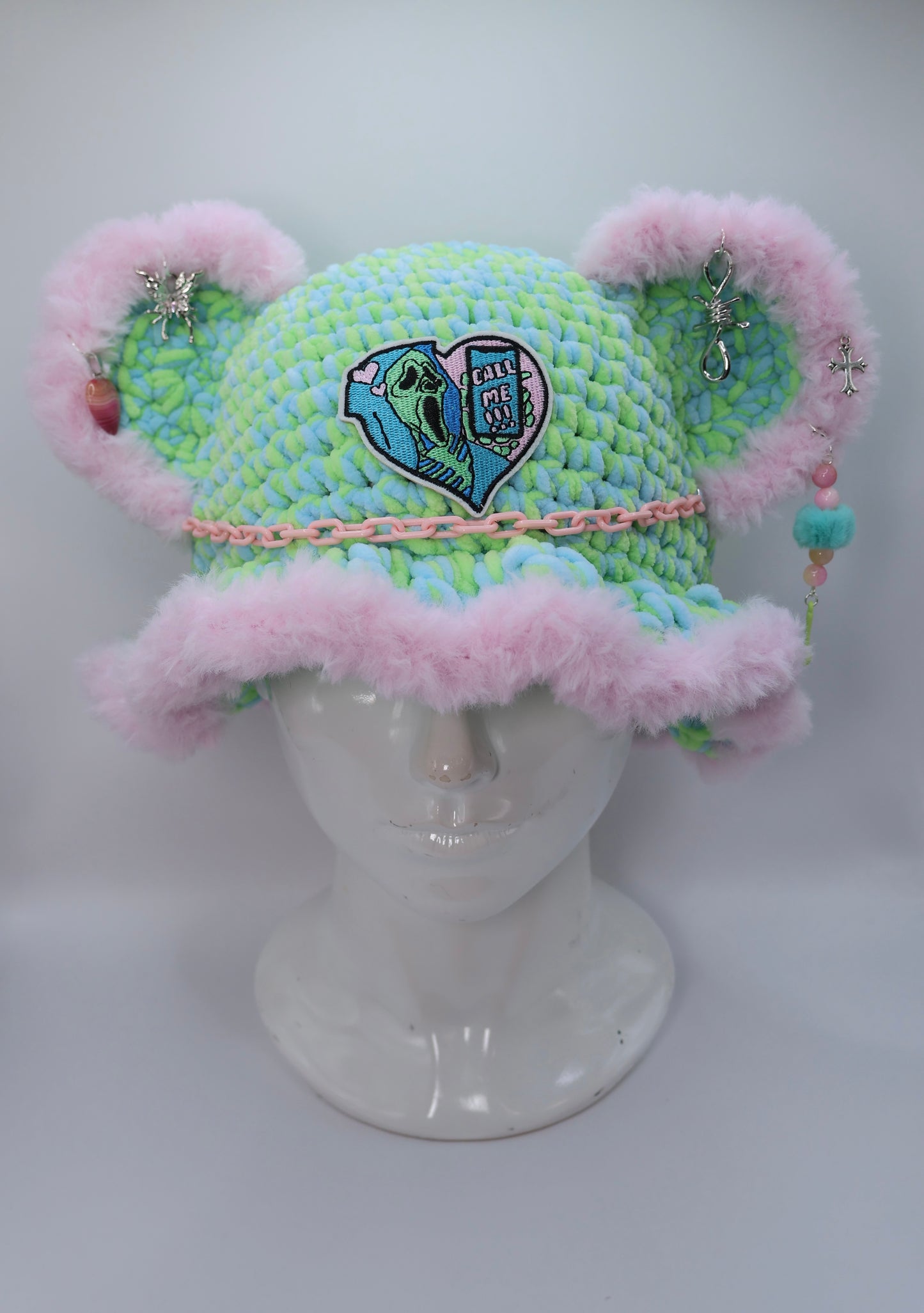 Ghost face bucket hat