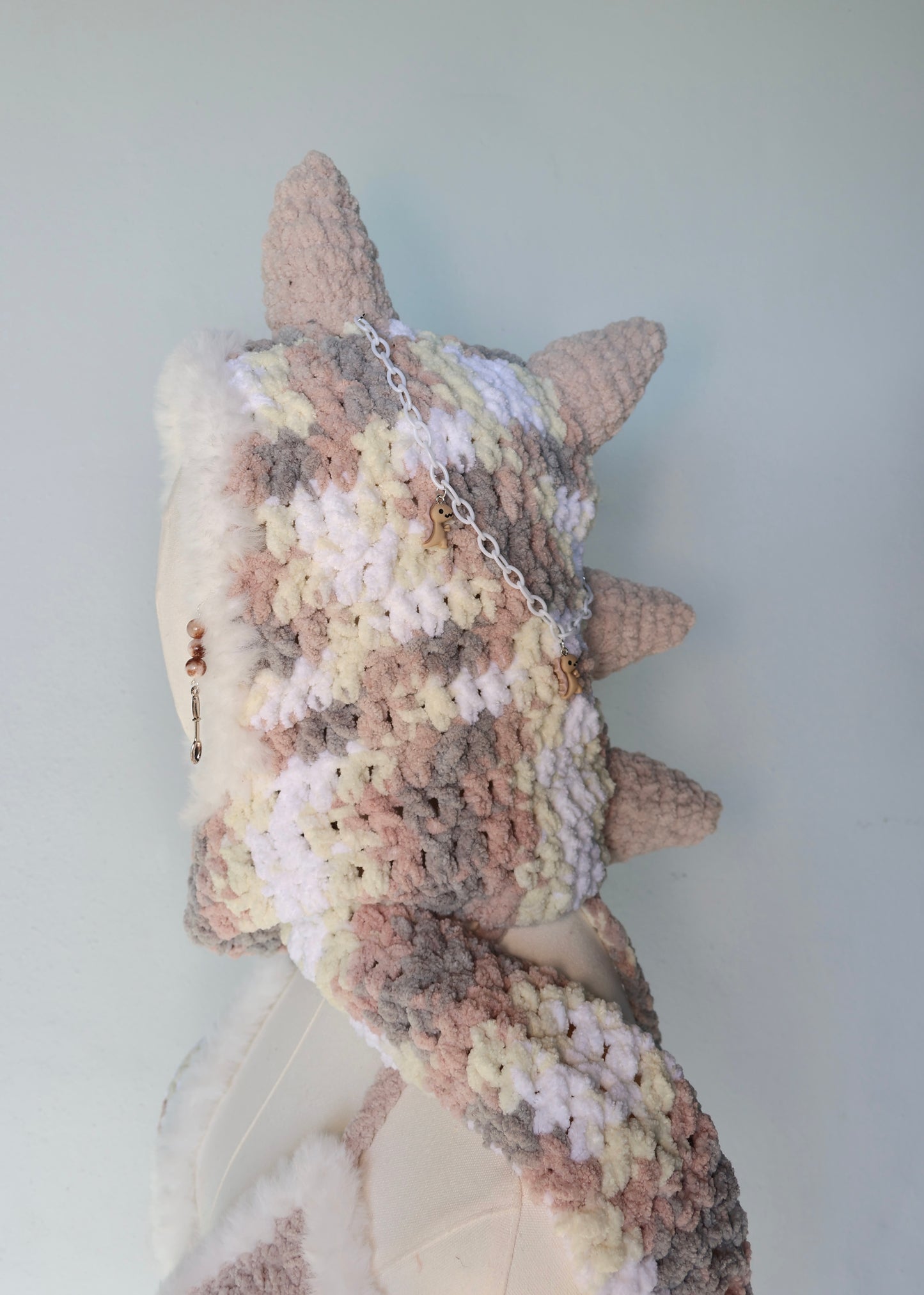 Dino scarf hood + top (size s/m)