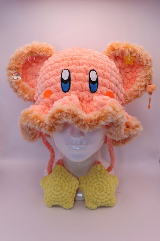 Kirby bucket hat (squeaky stars)