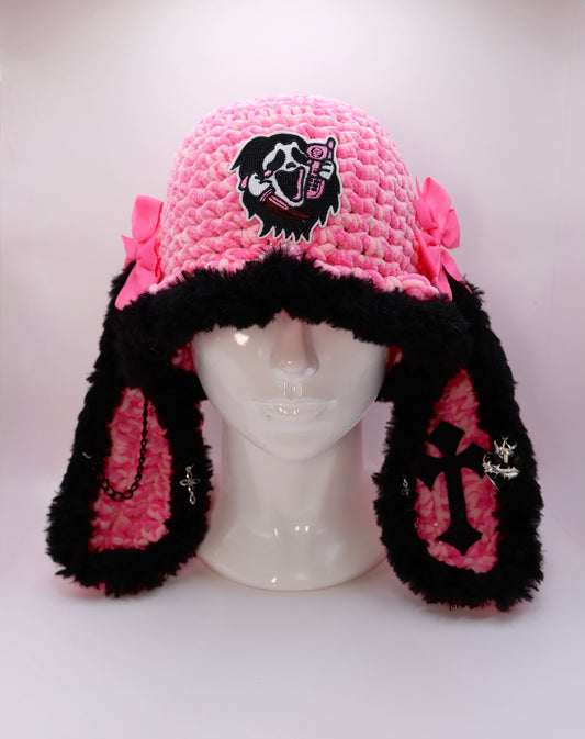 Ghost face bucket hat