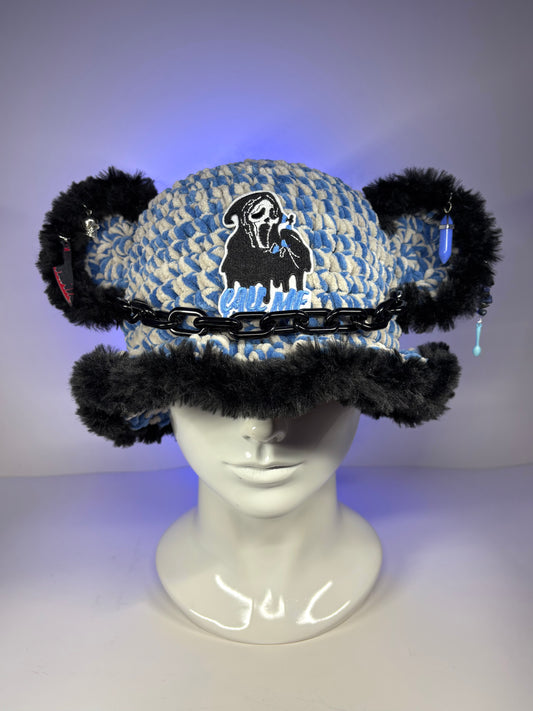 Ghost face bucket hat