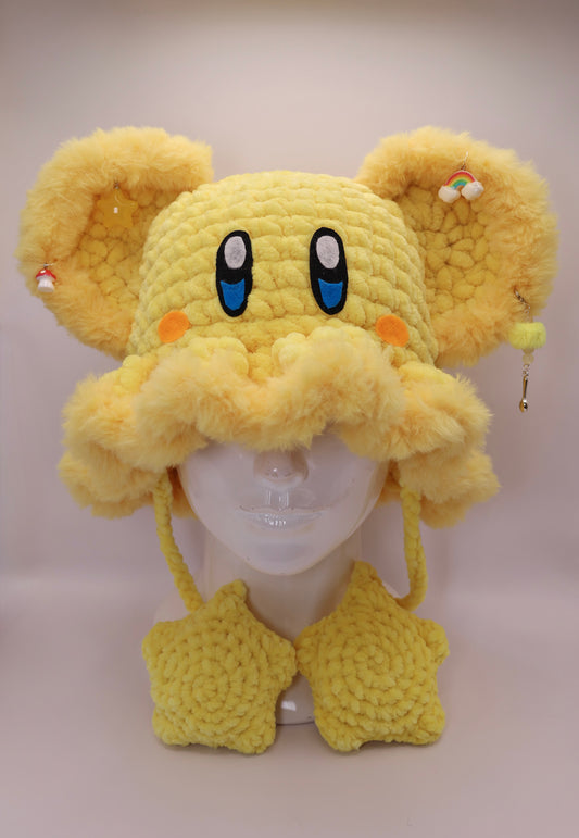 Kirby bucket hat (squeaky stars)