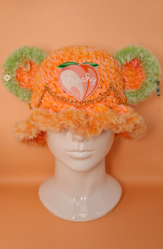 Peach bucket hat