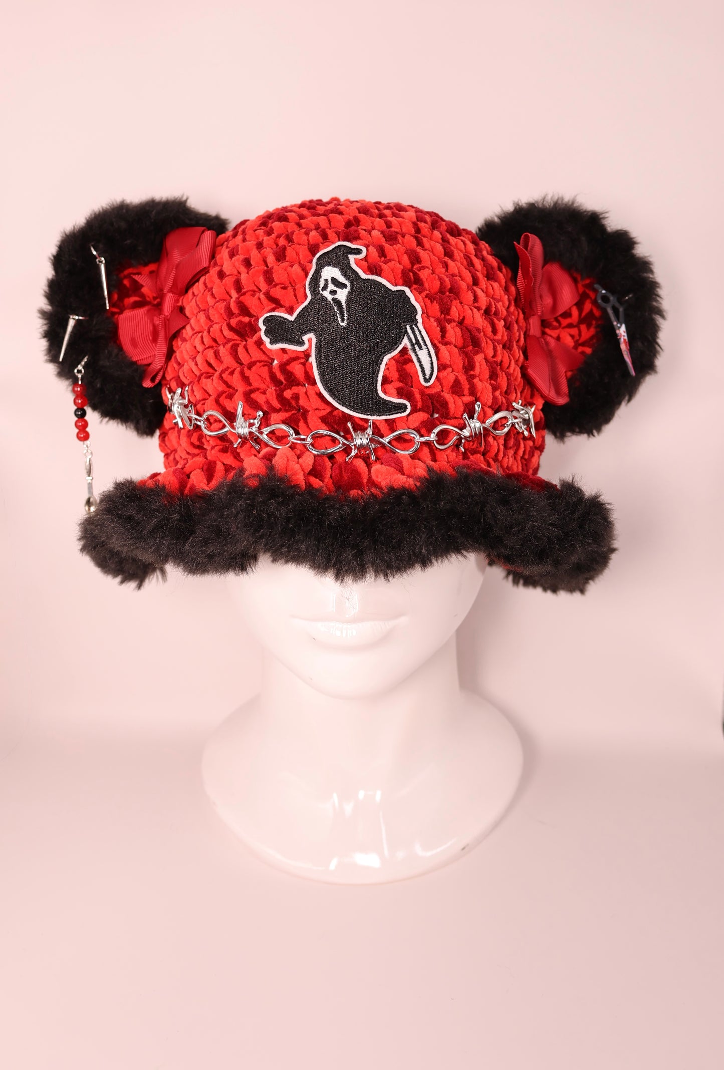 Ghost face bucket hat