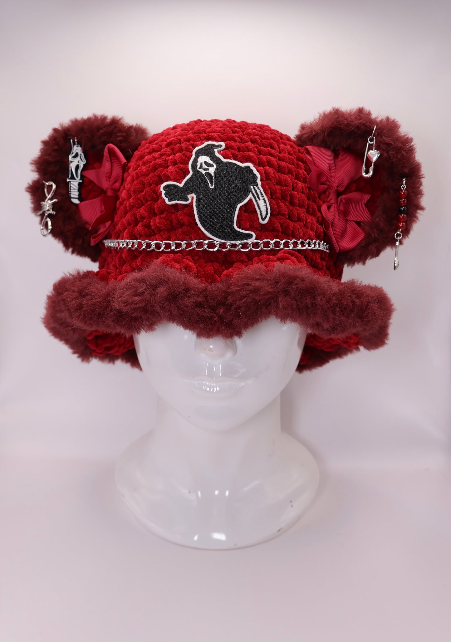 Ghost face bucket hat