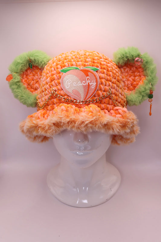 Peach bucket hat