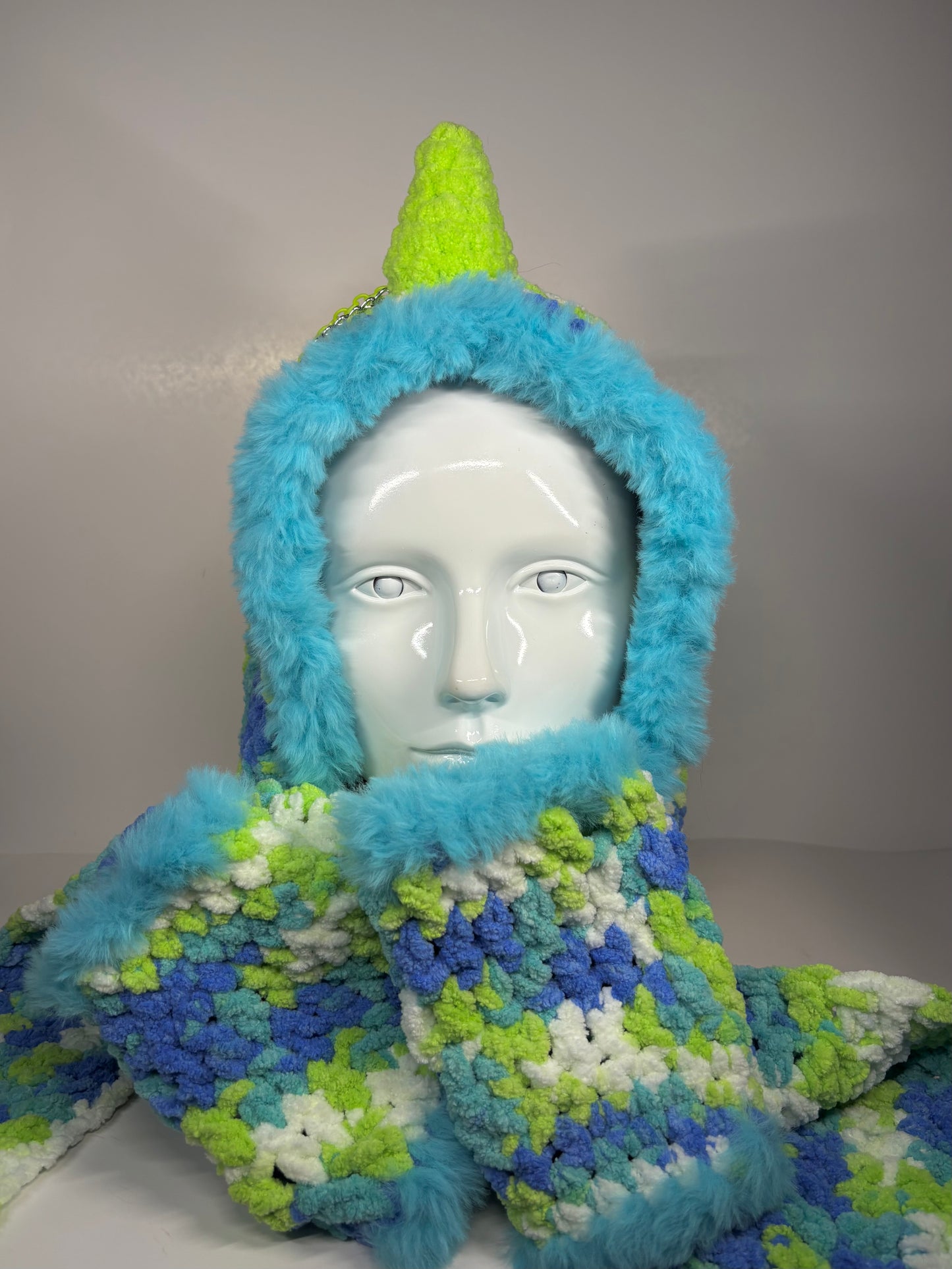 Dino hood with gloves