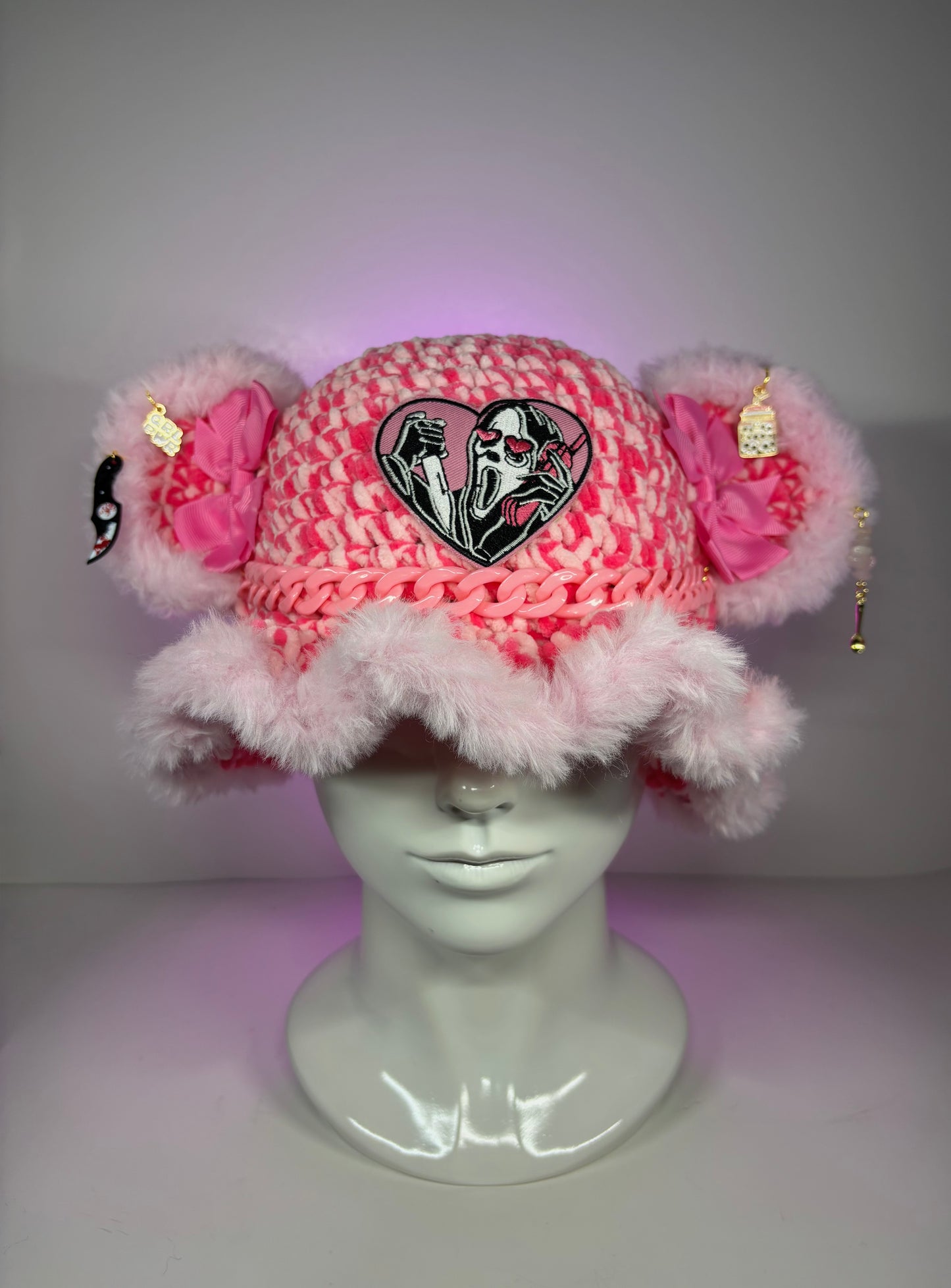 Ghost face bucket hat