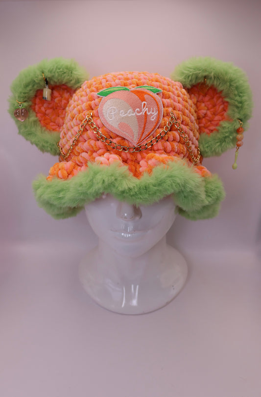 Peach bucket hat