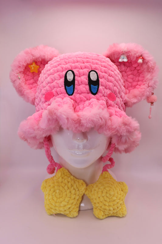 Kirby bucket hat (squeaky stars)