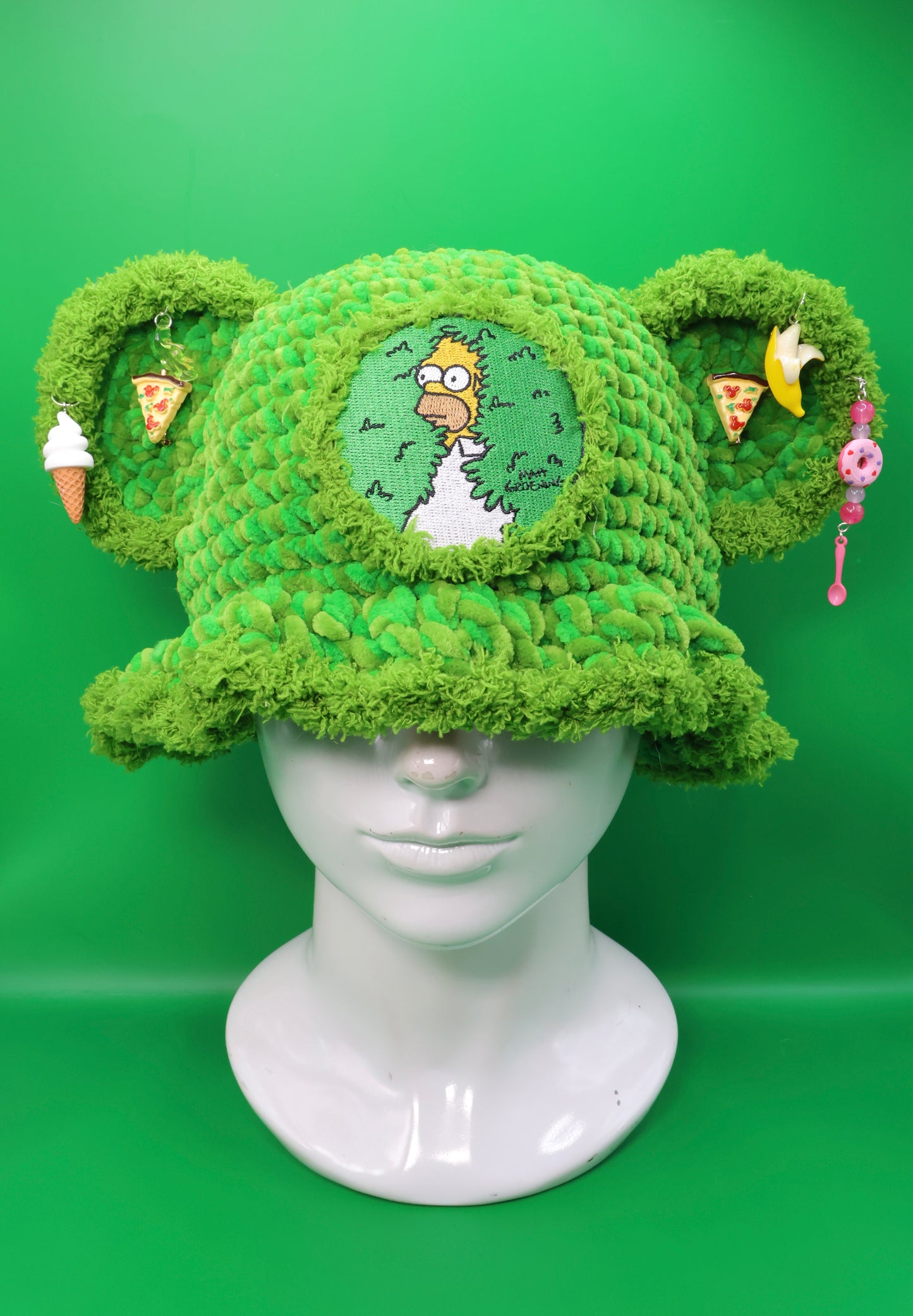 Homer bucket hat ( pizzas are removable)