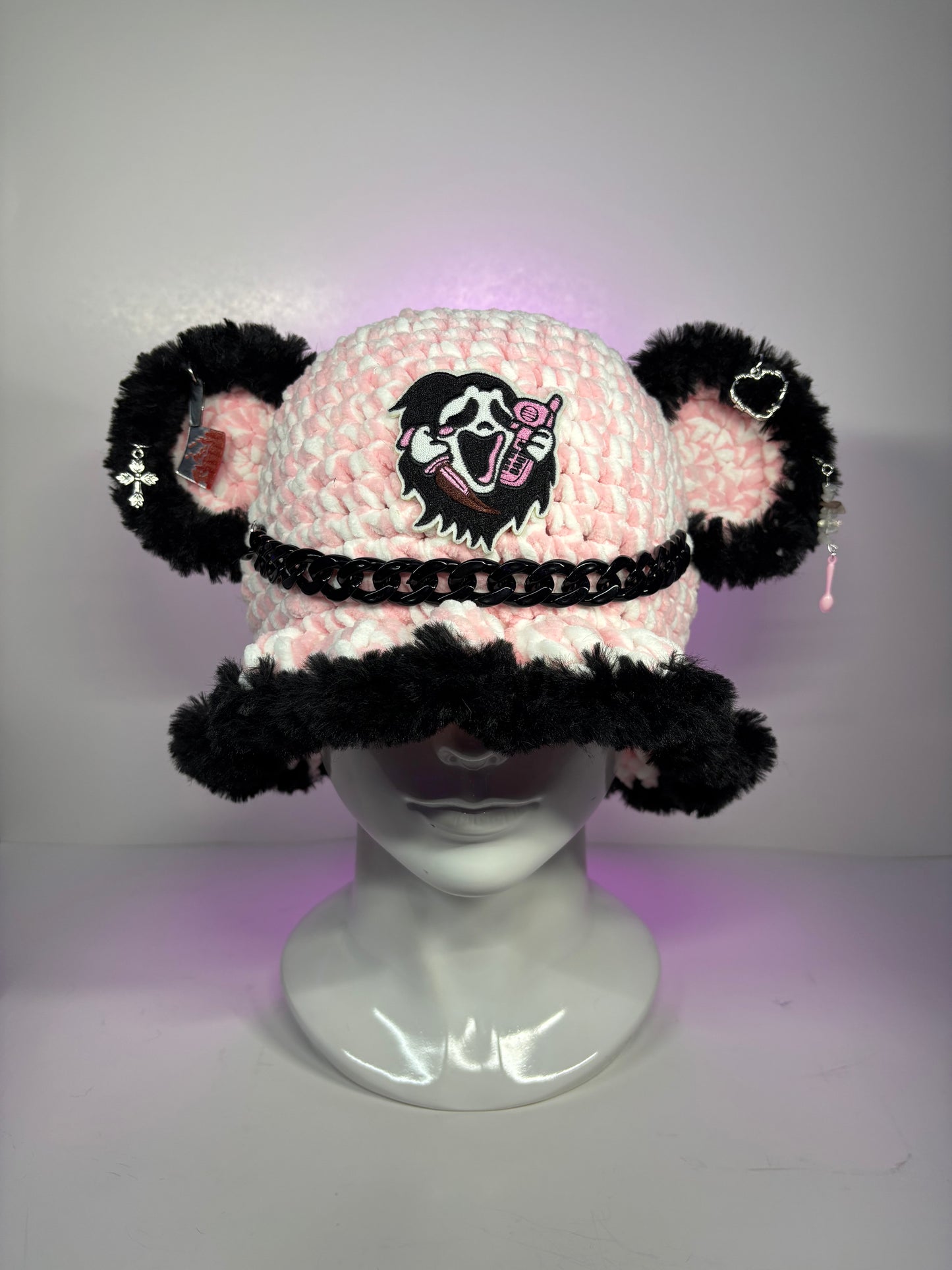 Ghost face bucket hat