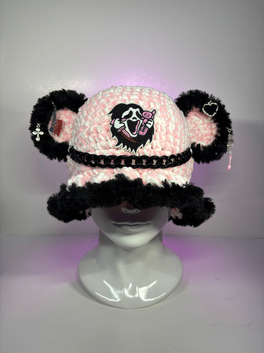 Ghost face bucket hat